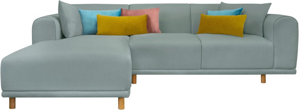 andas Ecksofa »Maroon«, in skandinavischem Design, mit losen Kissen