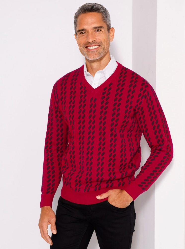 Classic V-Ausschnitt-Pullover 
