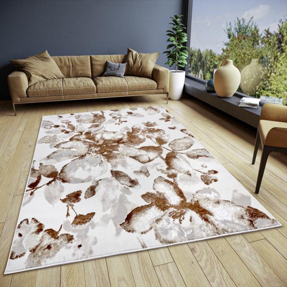 HANSE Home Teppich »Floral«, rechteckig, strapazierfähig, pflegeleicht, robust, glänzend