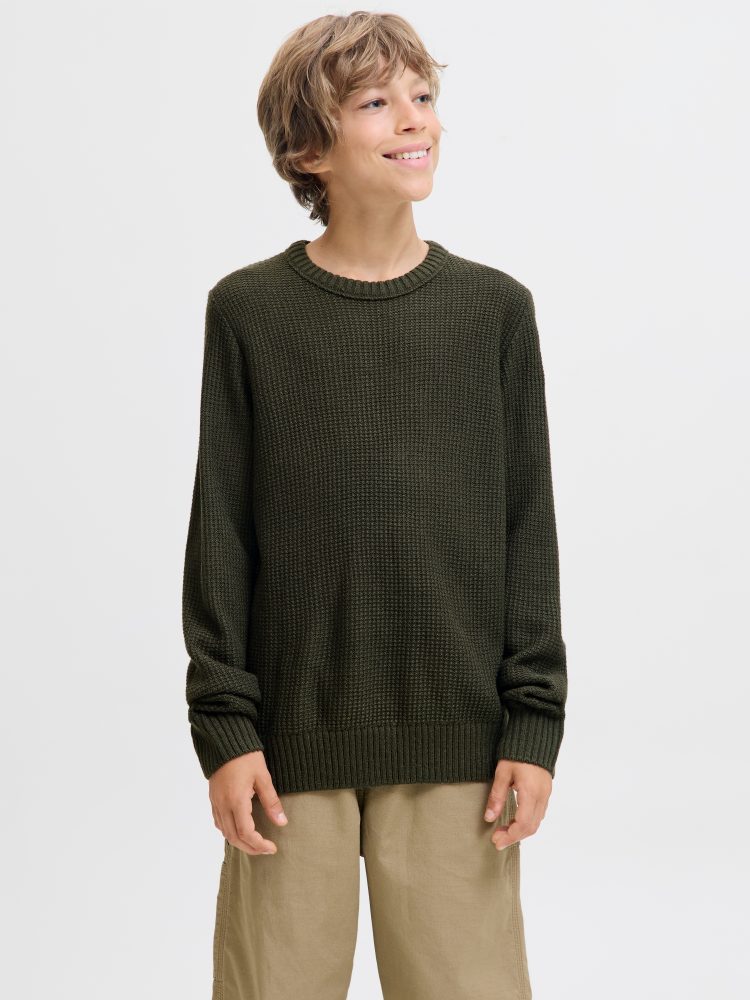 Jack & Jones Junior Strickpullover »JJROY KNIT CREW NECK AW25 JNR«