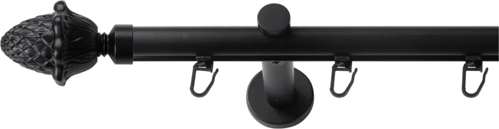 SN DECO GROUP Gardinenstange Ø 19 mm 1 läufig-läufig Fixmass;kürzbar