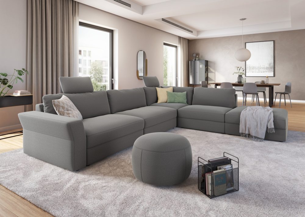 sit&more Ecksofa, mit Sitztiefenverstellung