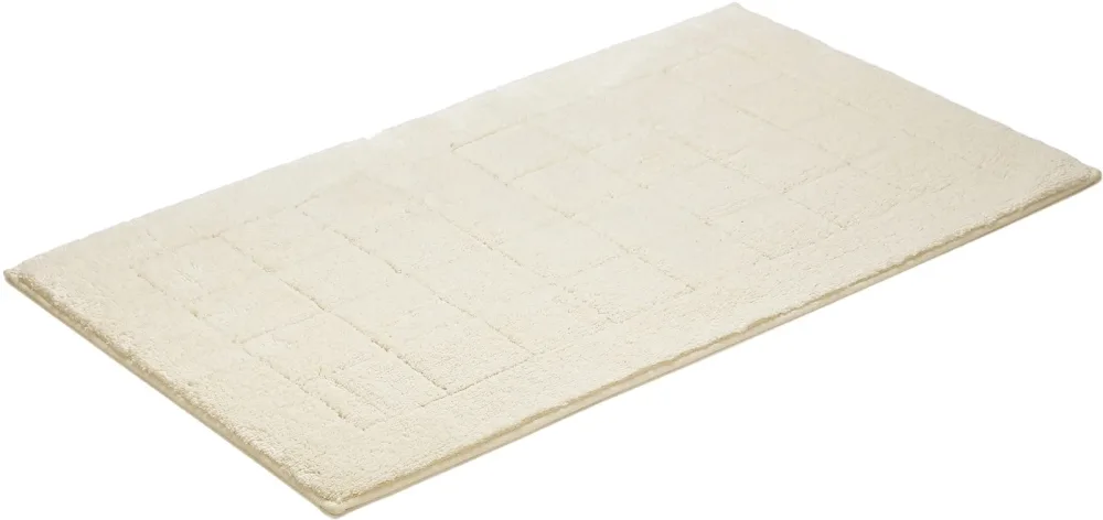 Vossen Badteppich Exclusive Beige Baumwolle 55 cm 65 cm - Farbe: ivory - Badteppich