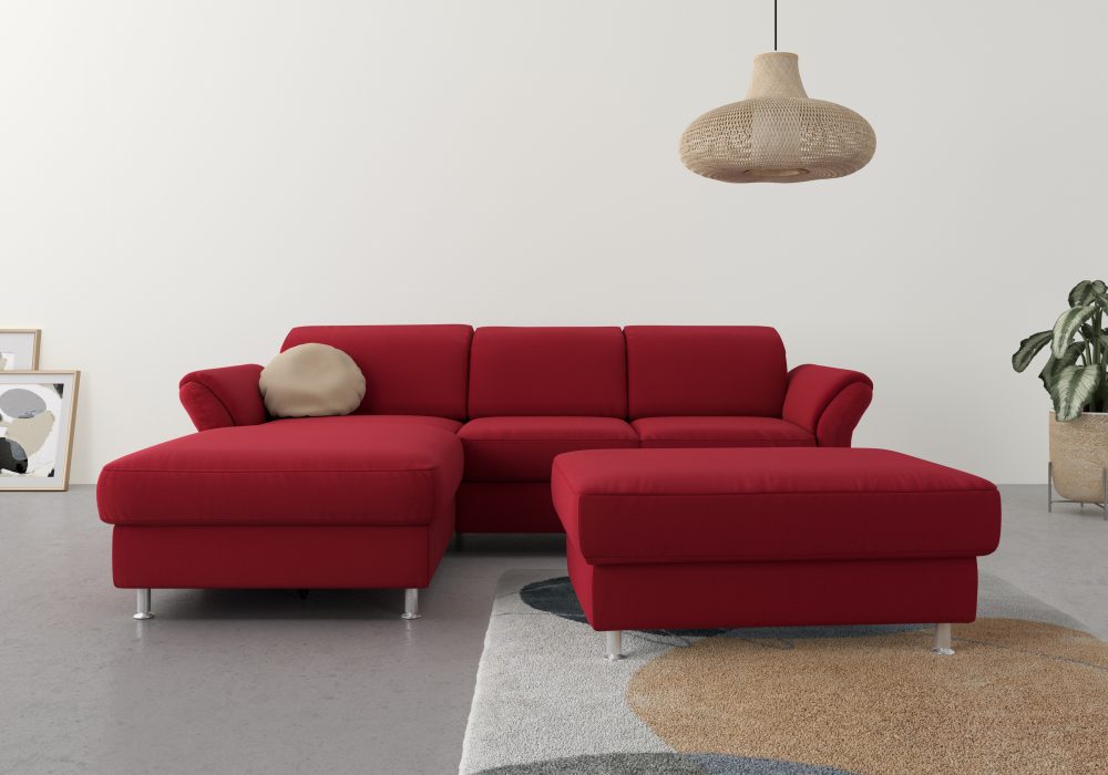 sit&more Ecksofa, wahlweise mit Bettfunktion, Bettkasten und Kopf- und Armteilverstellung