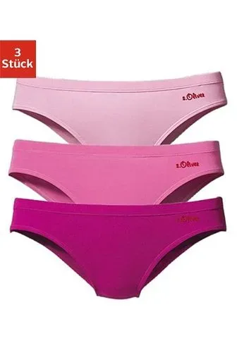 s.Oliver Bikinislip 3er-Pack, aus elastischer Baumwoll-Qualität