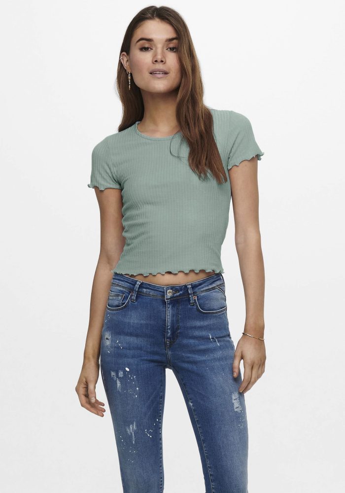 Only - T-Shirt, für Damen, Grün Größe XL