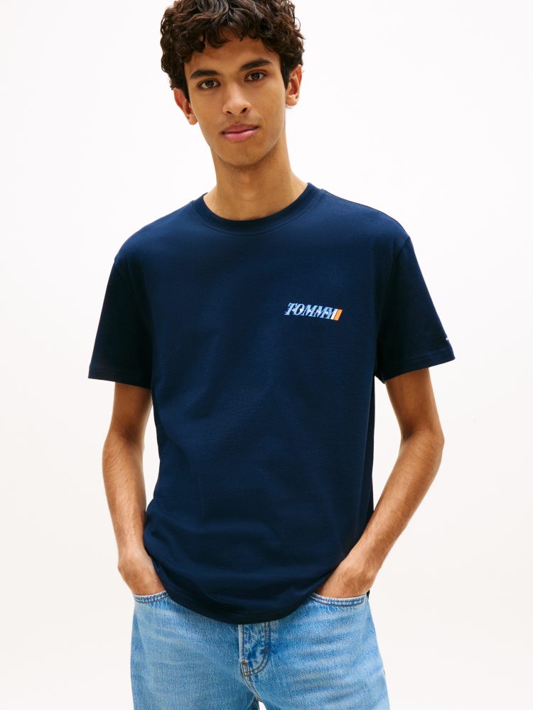 Tommy Jeans - T-Shirt, für Herren, Marine, Größe L