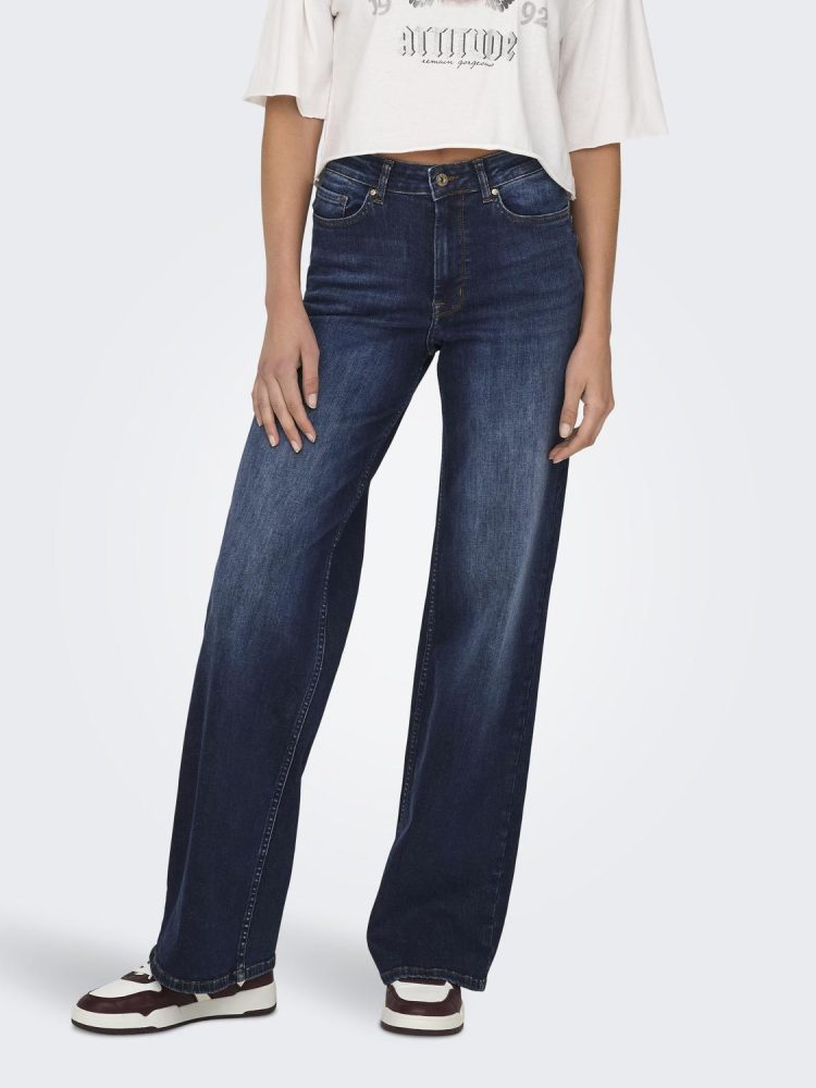 Only - Jeans, für Damen, Blau Denim Dunkel, Größe XL