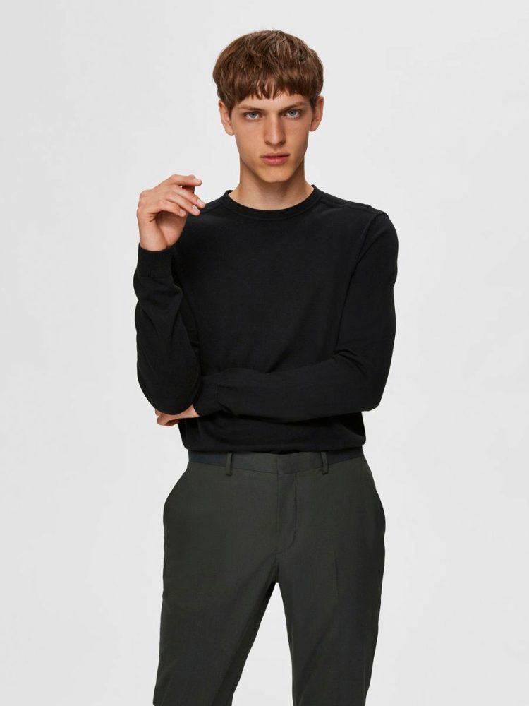 Selected - Pullover, für Herren, Black, Größe S
