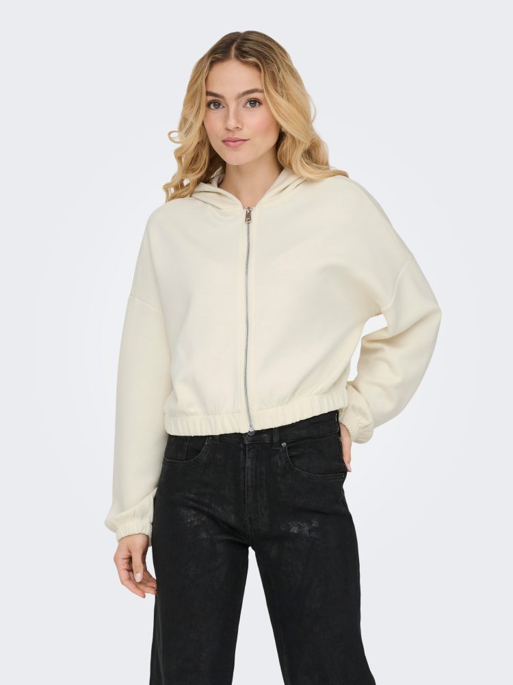 Only Lingerie - Sweatjacke mit Kapuze, für Damen, Beige, Größe M