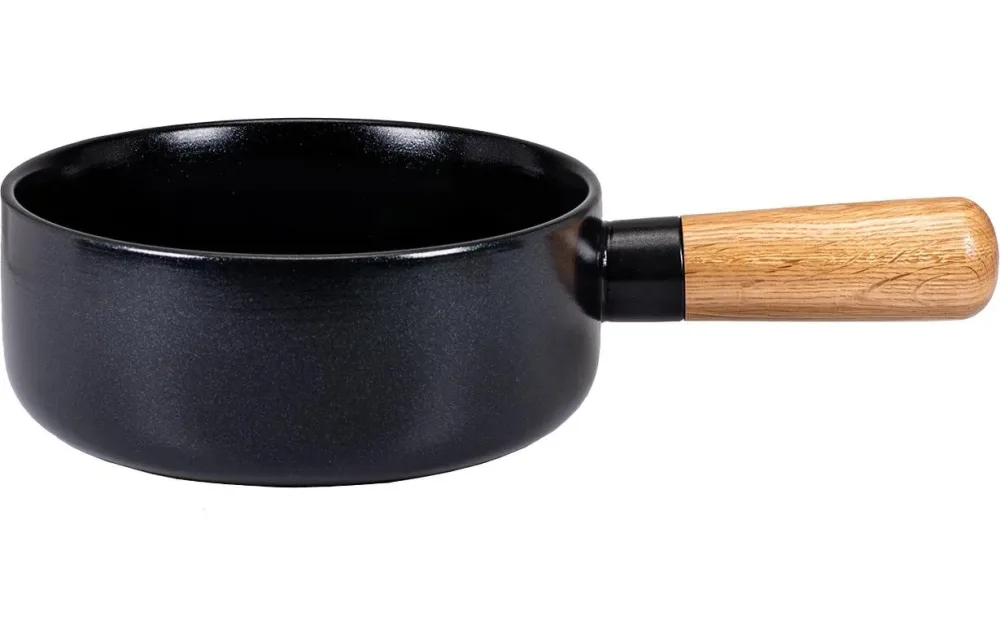 Kadastar - Caquelon für Käsefondue, 22cm, Black