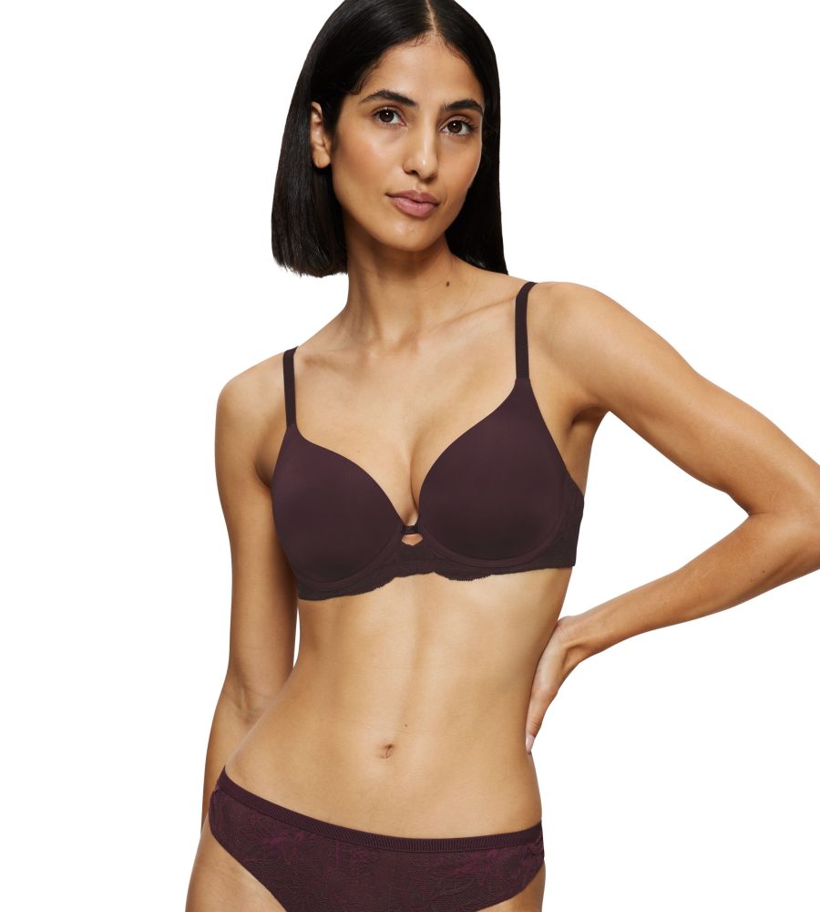Triumph - Bügel-BH, wattiert, für Damen, Burgundy, Größe 85A