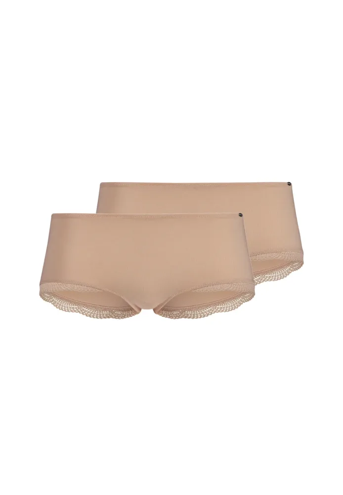 Skiny - Duopack, Hipster, für Damen, Beige, Größe 40