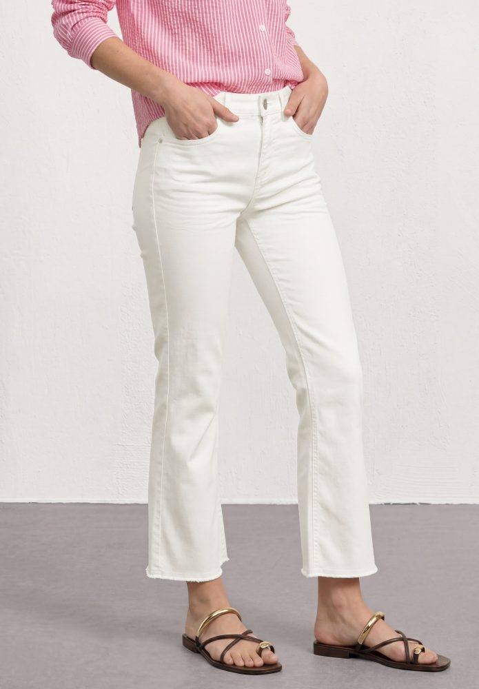 High Waist Flared Leg Jeans im Slim Fit