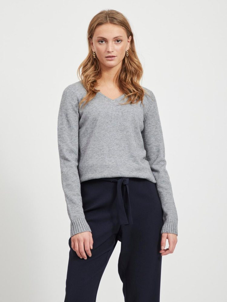 VILA - Pullover, für Damen, Blau, Größe XL