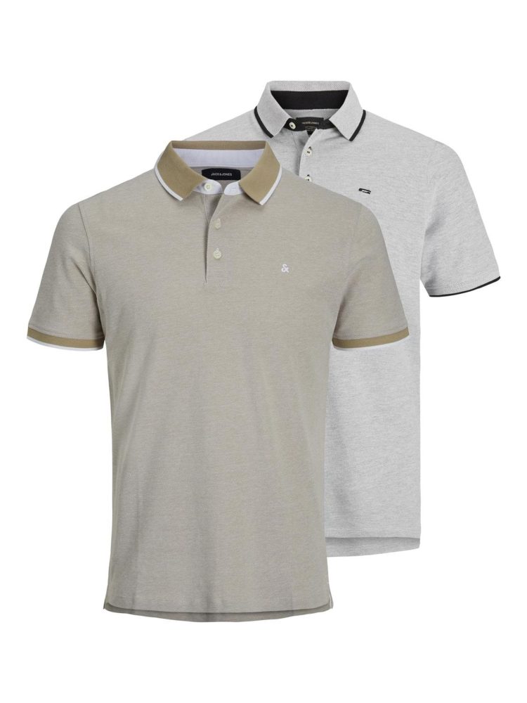 Jack & Jones - Poloshirt  2er Pack Bequem sitzend-JJEPAULOS POLO 2PK, für Herren, Multicolor, Größe XXL