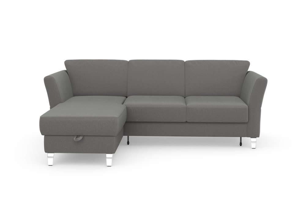 sit&more Ecksofa »Visby V«, wahlweise mit Bettfunktion und Bettkasten, frei im Raum stellbar, mit Federkern, auch erhältlich in dem besonders leicht mit Wasser zu reinigendem 