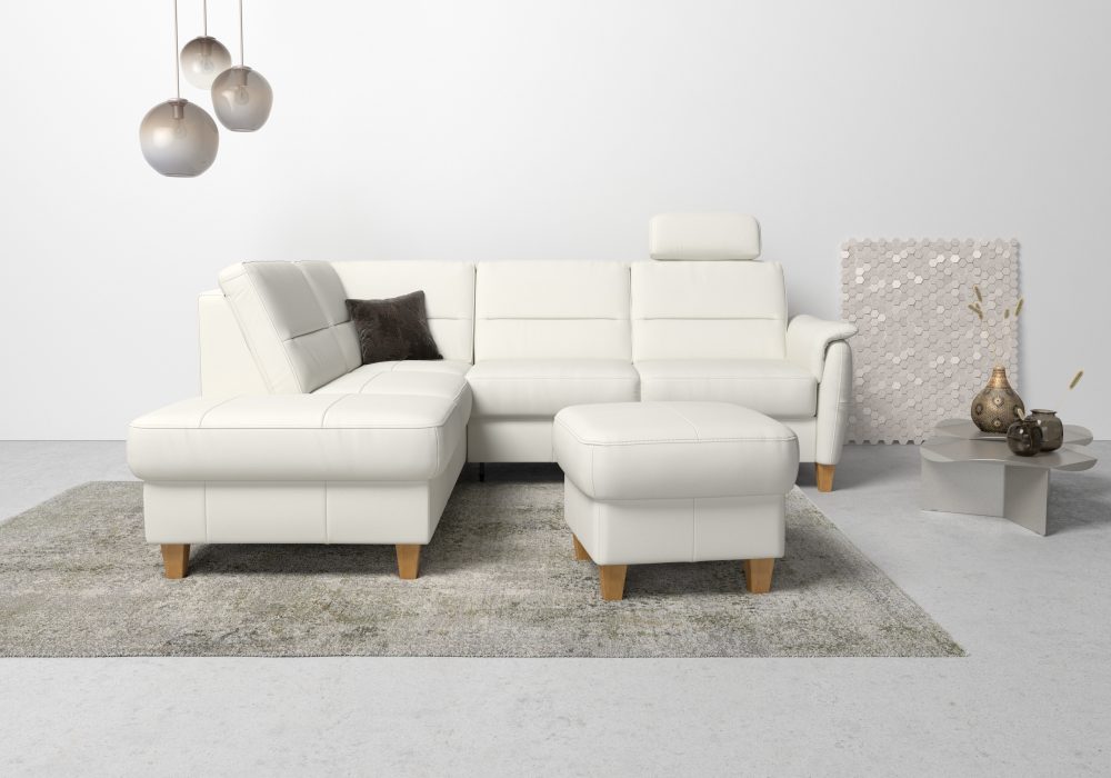 Home affaire Ecksofa »Palmera«, Federkern, wahlweise mit Bettfunktion und mit/ohne Stauraum