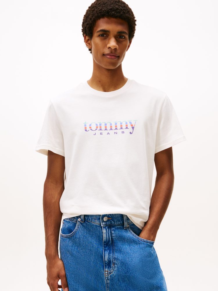 Tommy Jeans - T-Shirt, für Herren, Weiss, Größe M