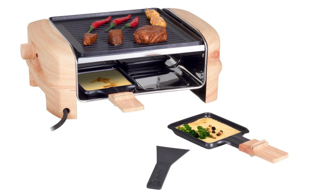 Nouvel - Raclette Wood elegance für 4 Personen, Schwarz