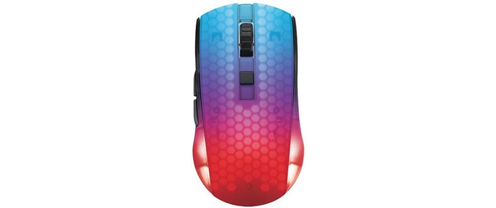 DELTACO - Gaming-Maus, Lightweight Mouse Wirel.RGB, Black