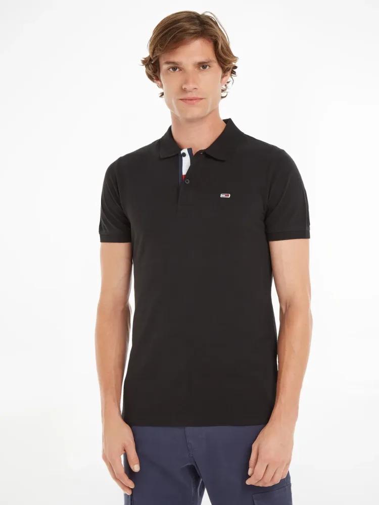 Tommy Jeans - Poloshirt, kurzarm, für Herren, Black, Größe XXL