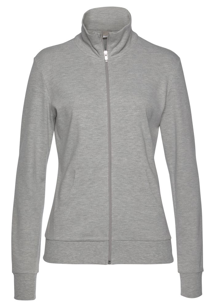 Bench. Sweatjacke, mit glänzender Logostickerei am Stehkragen