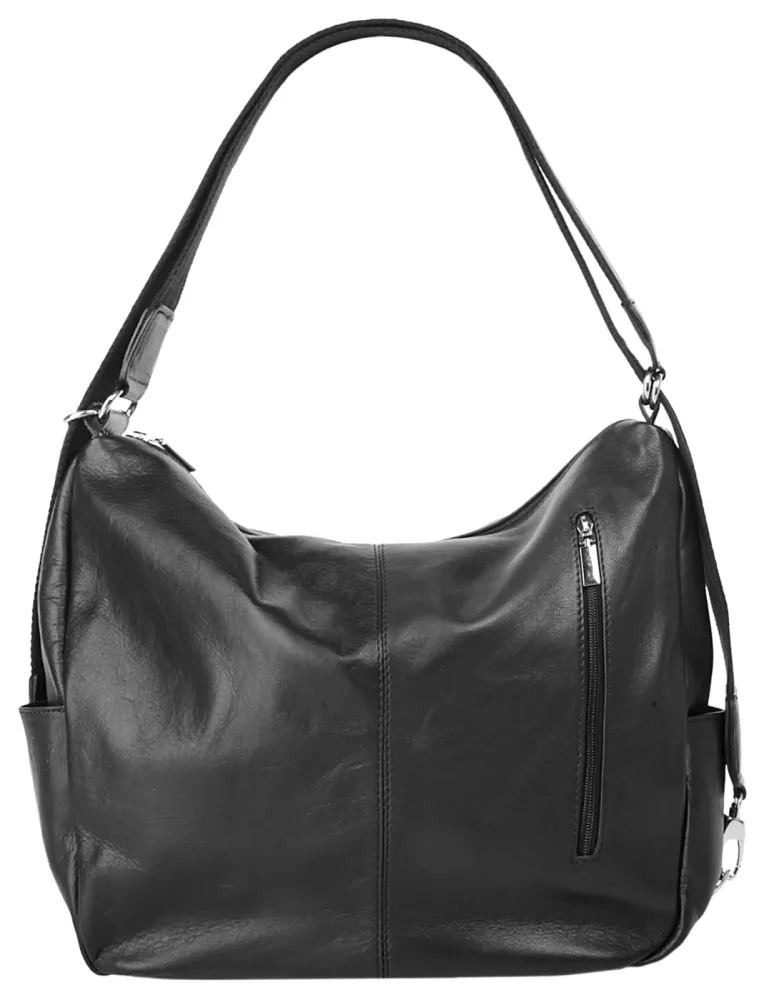 Cluty Laptoprucksack echt Leder, Made in Italy