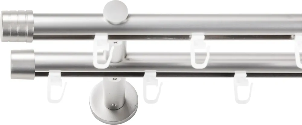 SN DECO GROUP Gardinenstange Ø 19 mm 2 läufig-läufig Fixmass;kürzbar