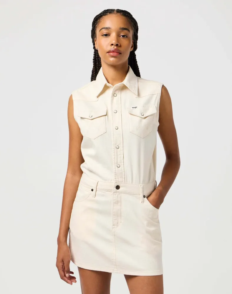Wrangler - Jeanskleid, für Damen, Beige, Größe XS
