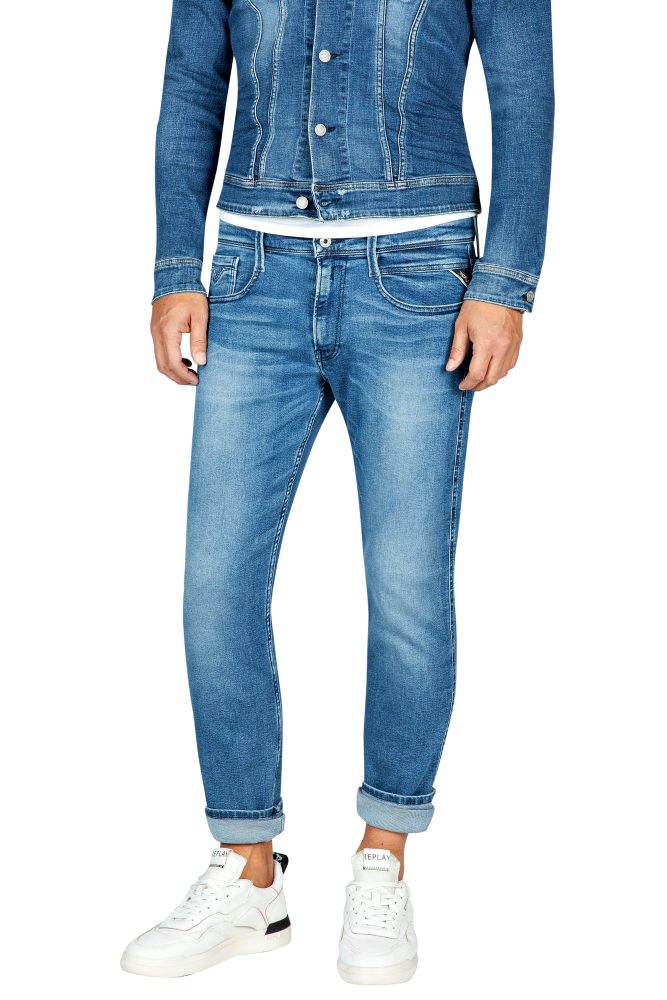Replay - Jeans, Slim Fit, für Herren, Blau Denim Dunkel, Größe W31/L30