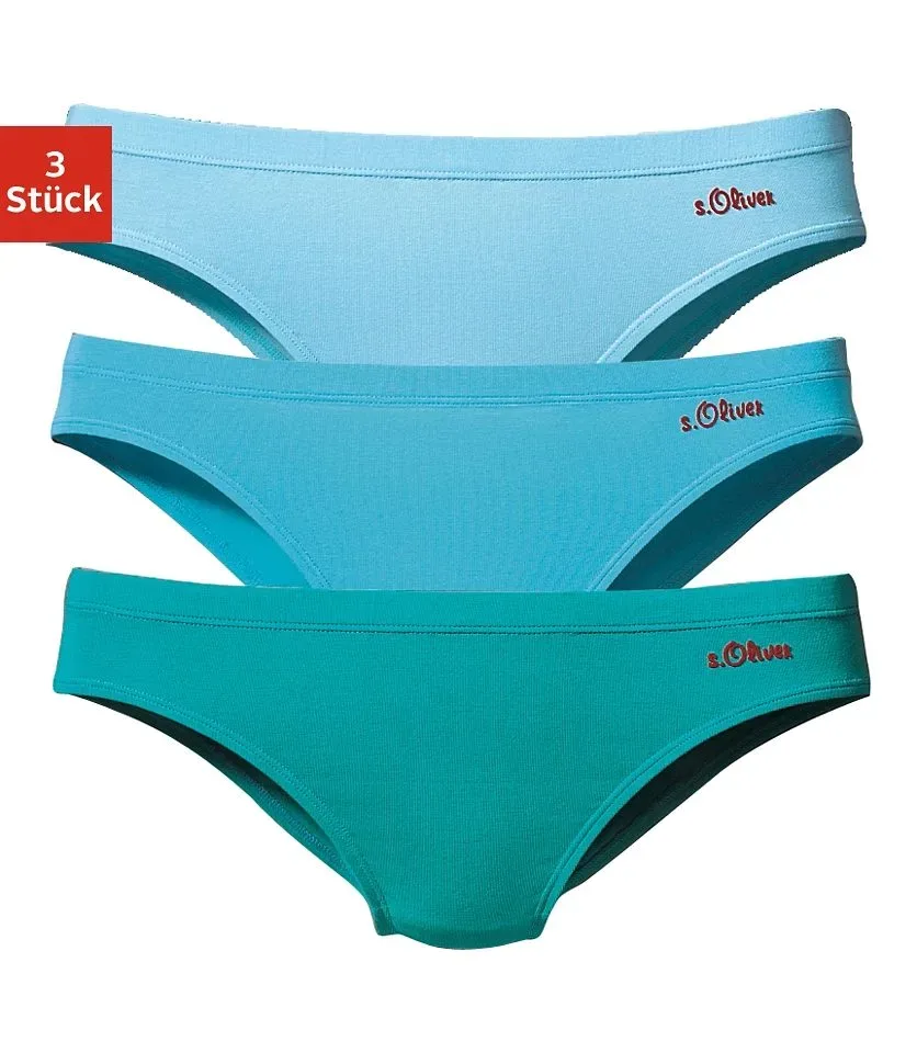 s.Oliver Bikinislip 3er-Pack, aus elastischer Baumwoll-Qualität