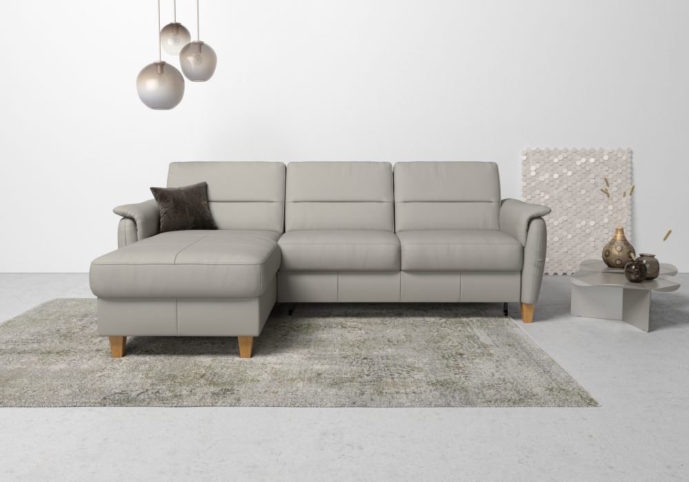 Home affaire Ecksofa »Palmera«, Federkern, wahlweise mit Bettfunktion und mit/ohne Bettkasten