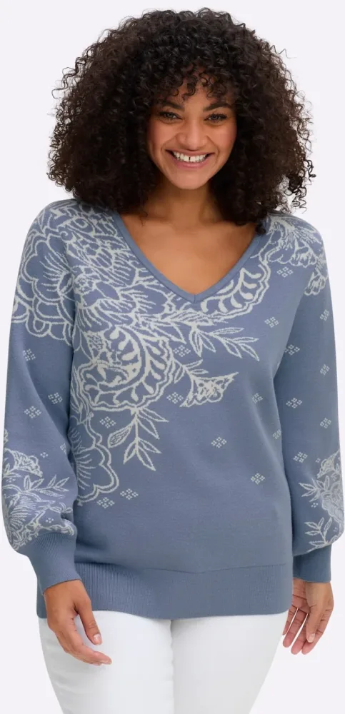 sheego by Joe Browns V-Ausschnitt-Pullover 