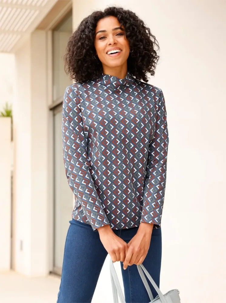 Classic Basics Stehkragenshirt 
