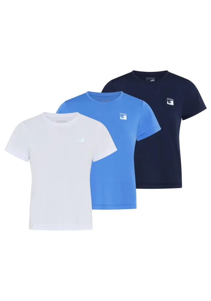 Ocean Sportswear Kurzarmshirt 3, figurbetonte Passform, hüftlange Schnittform, Kurzarm, UV-schützend