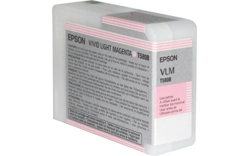 EPSON Tintenpatrone vivid li.magenta T580B00 Stylus Pro 3880 80ml