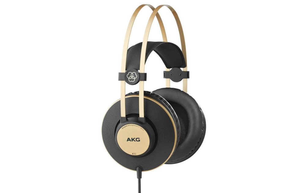 AKG Harman K92 Studio Kopfhörer Over Ear Schwarz, Gold