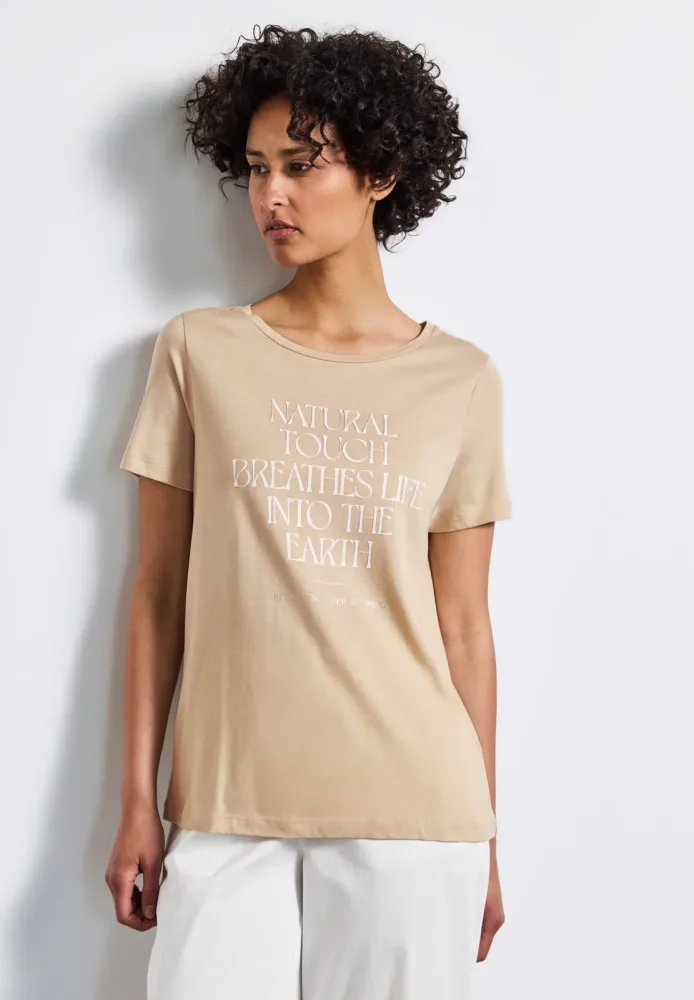 STREET ONE T-Shirt mit Wording Artwork