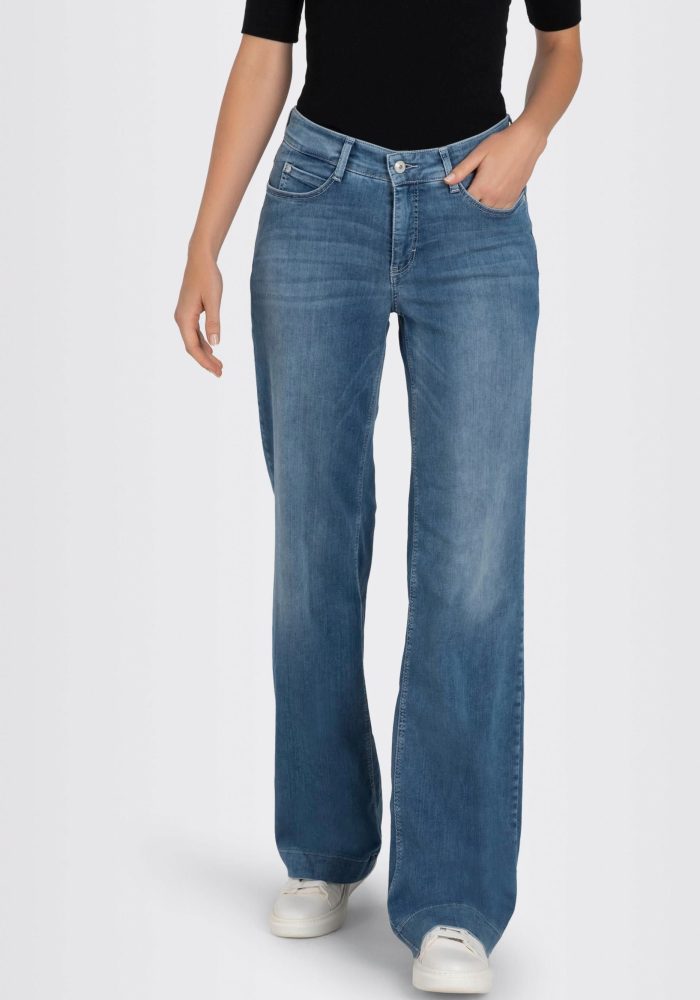 Mac - Dream Wide Jeans Wide Leg, für Damen, Hellblau, Größe W29/L32