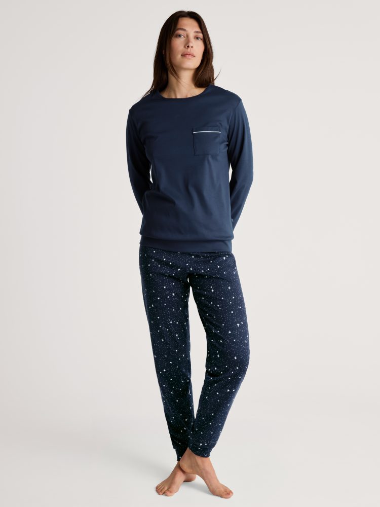 Calida - Pyjama, für Damen, Dunkelblau, Größe S