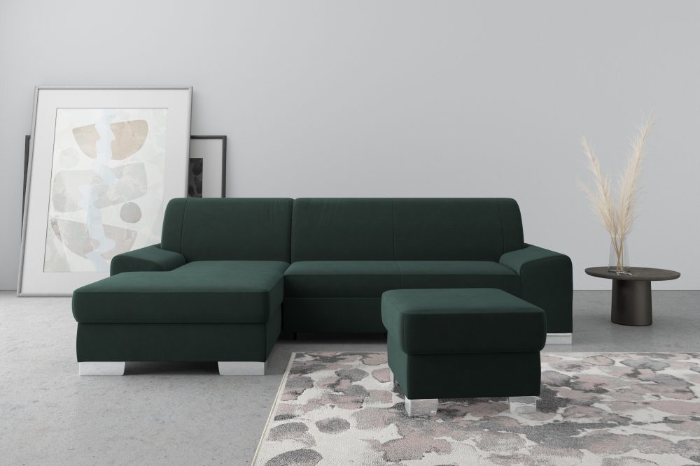 DOMO collection Ecksofa »Anzio«, wahlweise mit Bettfunktion und Federkern