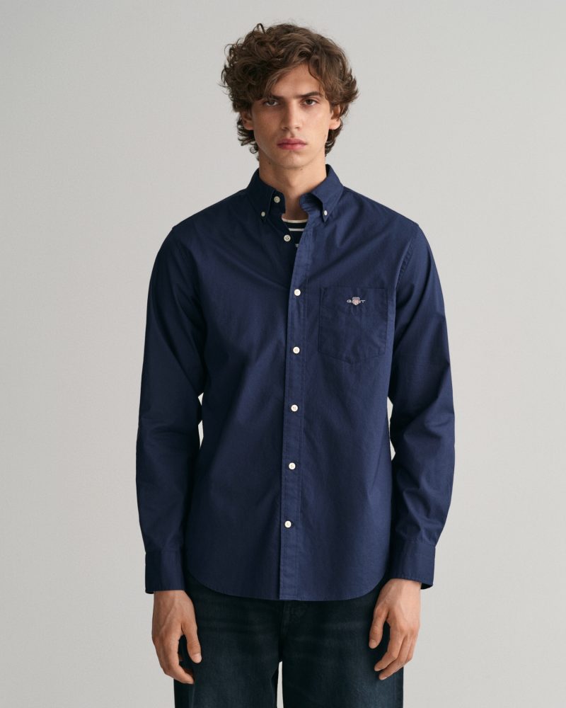 Gant - Hemd, langarm, für Herren, Marine, Größe M