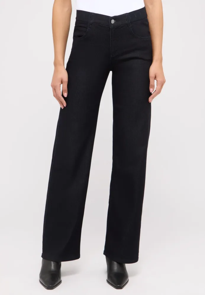 Angels - Liz Jeans Wide Leg Yoga Denim, für Damen, Nachtblau, Größe W32/L32