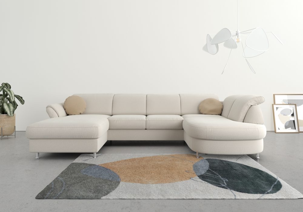 sit&more Wohnlandschaft, wahlweise mit Bettfunktion, Bettkasten und Kopf- und Armteilverstellung