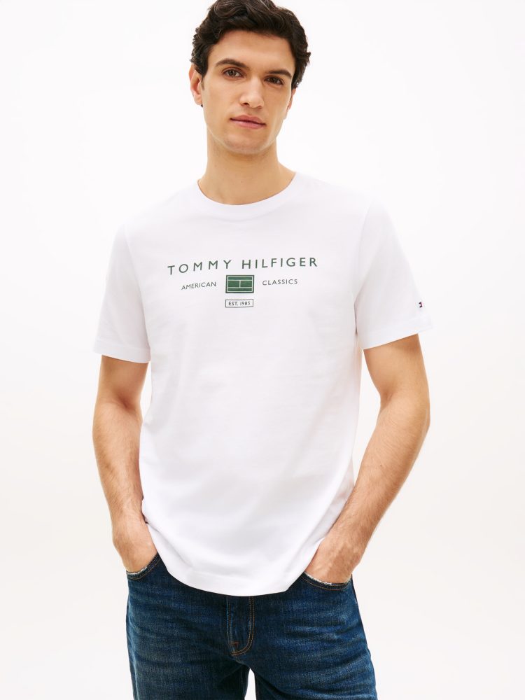 Tommy Hilfiger - T-Shirt, für Herren, Weiss, Größe XL
