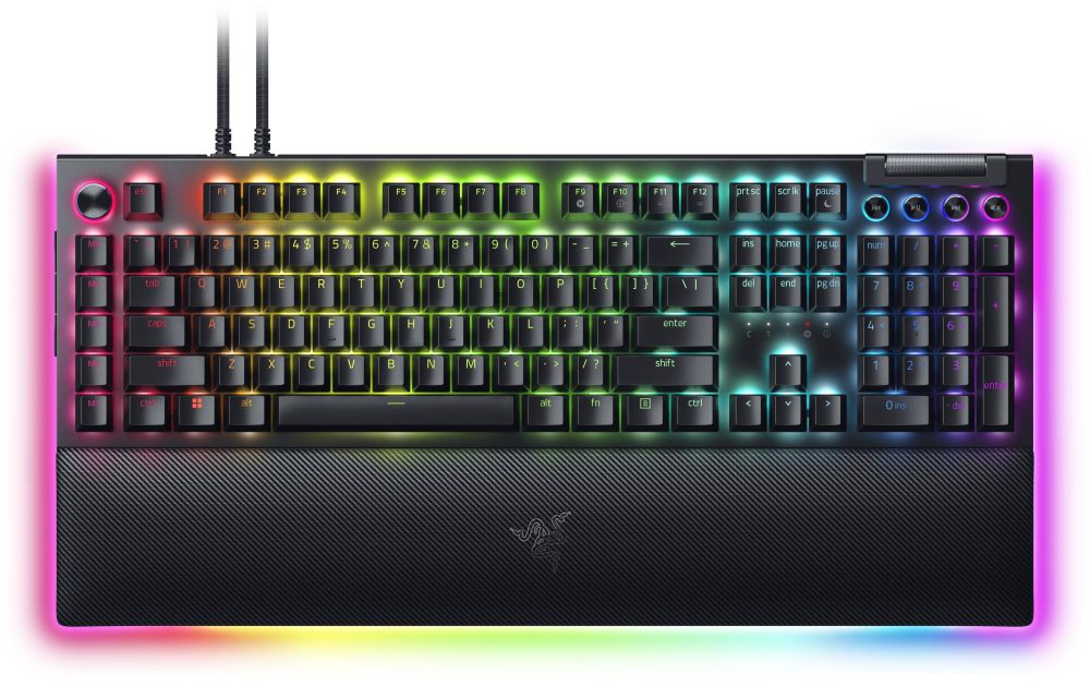 Razer - BlackWidow V4 Pro - Green Switch Swiss Layout