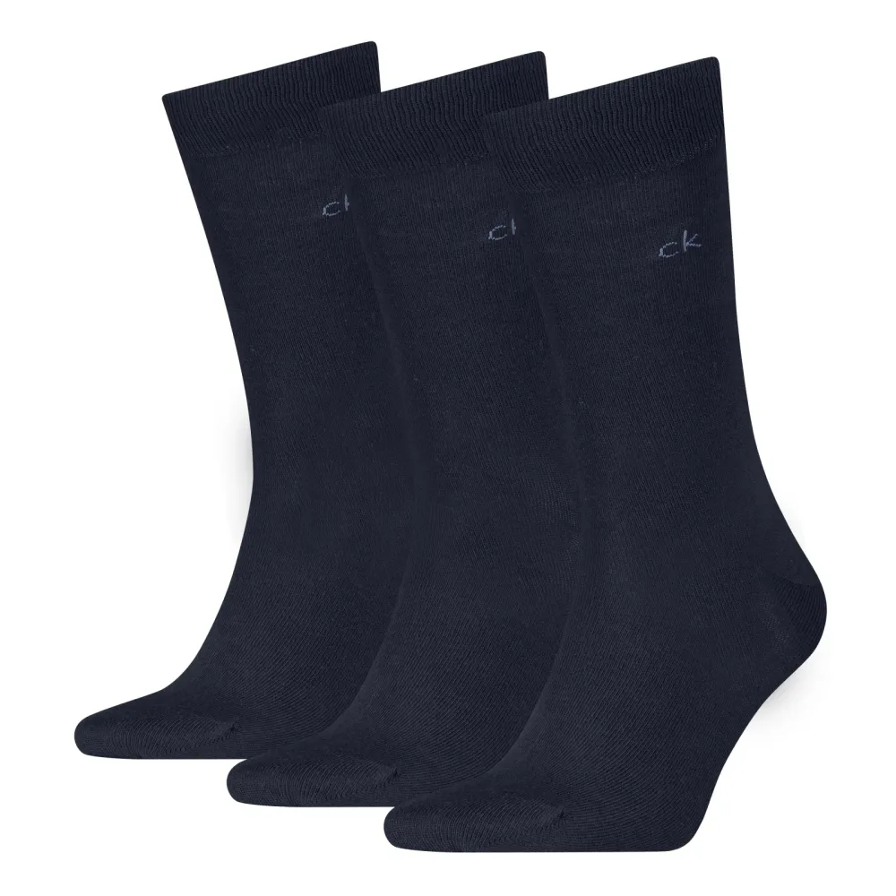 Calvin Klein - Socken, Waden 3 Pack, für Herren, Marine, Größe 43-46