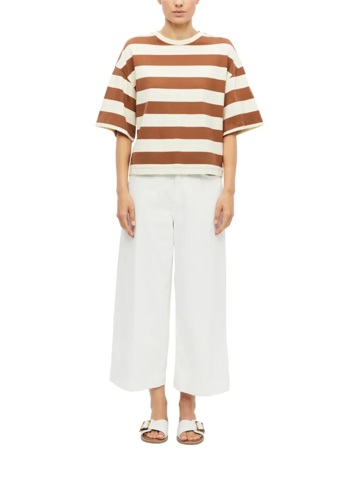 s.Oliver Kurzarmshirt Gestreiftes Sommershirt / Oversize und kurz