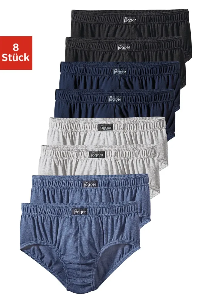 le jogger Slip Packung, 8 Stk. aus angenehm weicher Baumwoll-Qualität